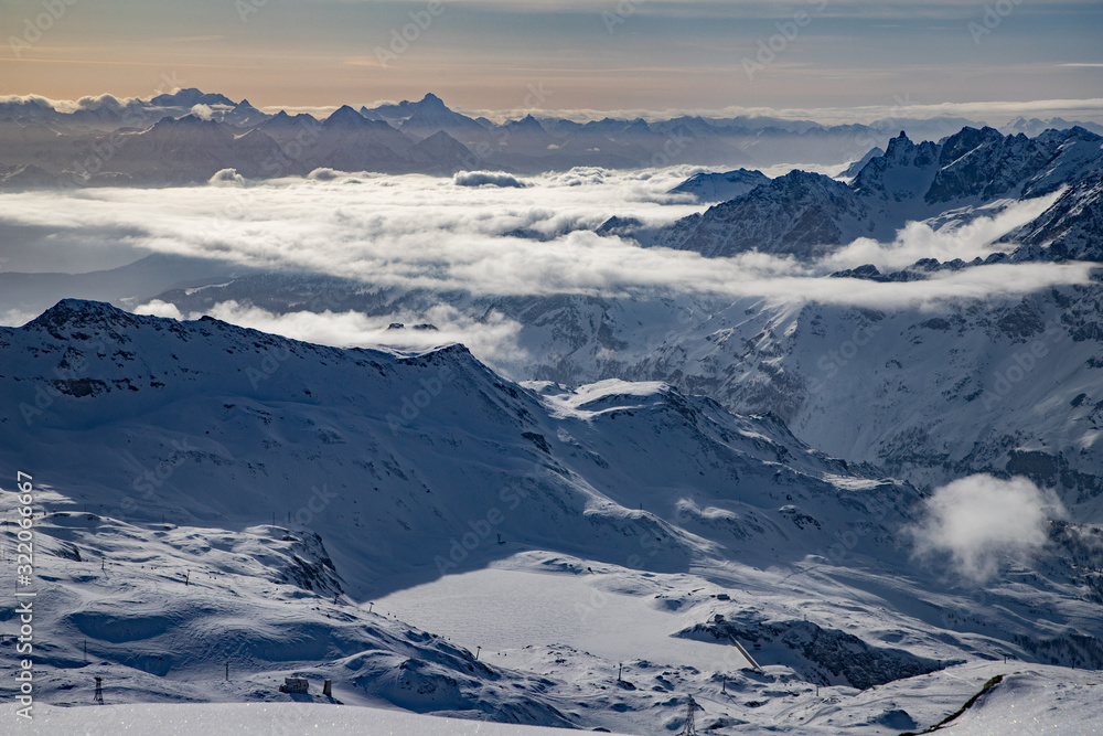 snow covered peaks in the Swiss Alps Matterhorn glacier paradise snow covered peaks in the Swiss Alps Matterhorn glacier paradise