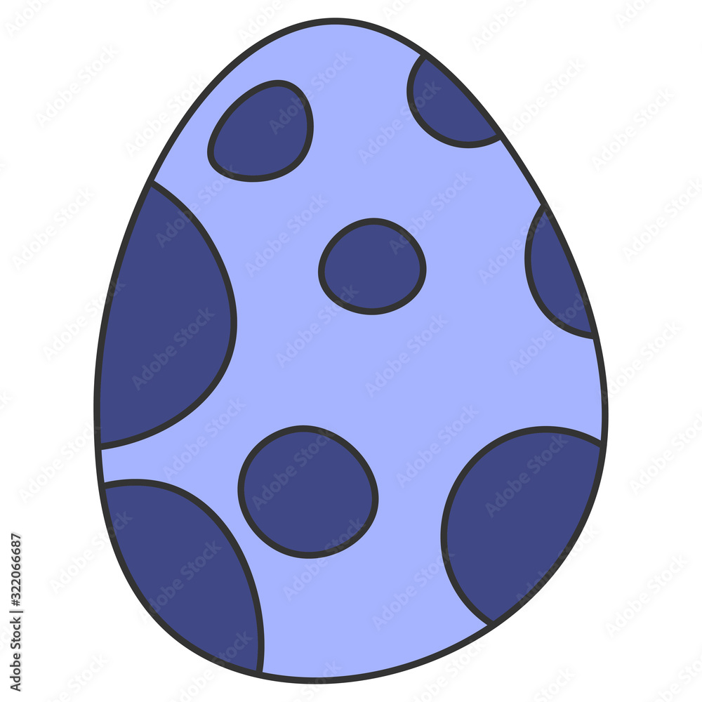 Spotted dinosaur egg cartoon Spotted dinosaur egg cartoon