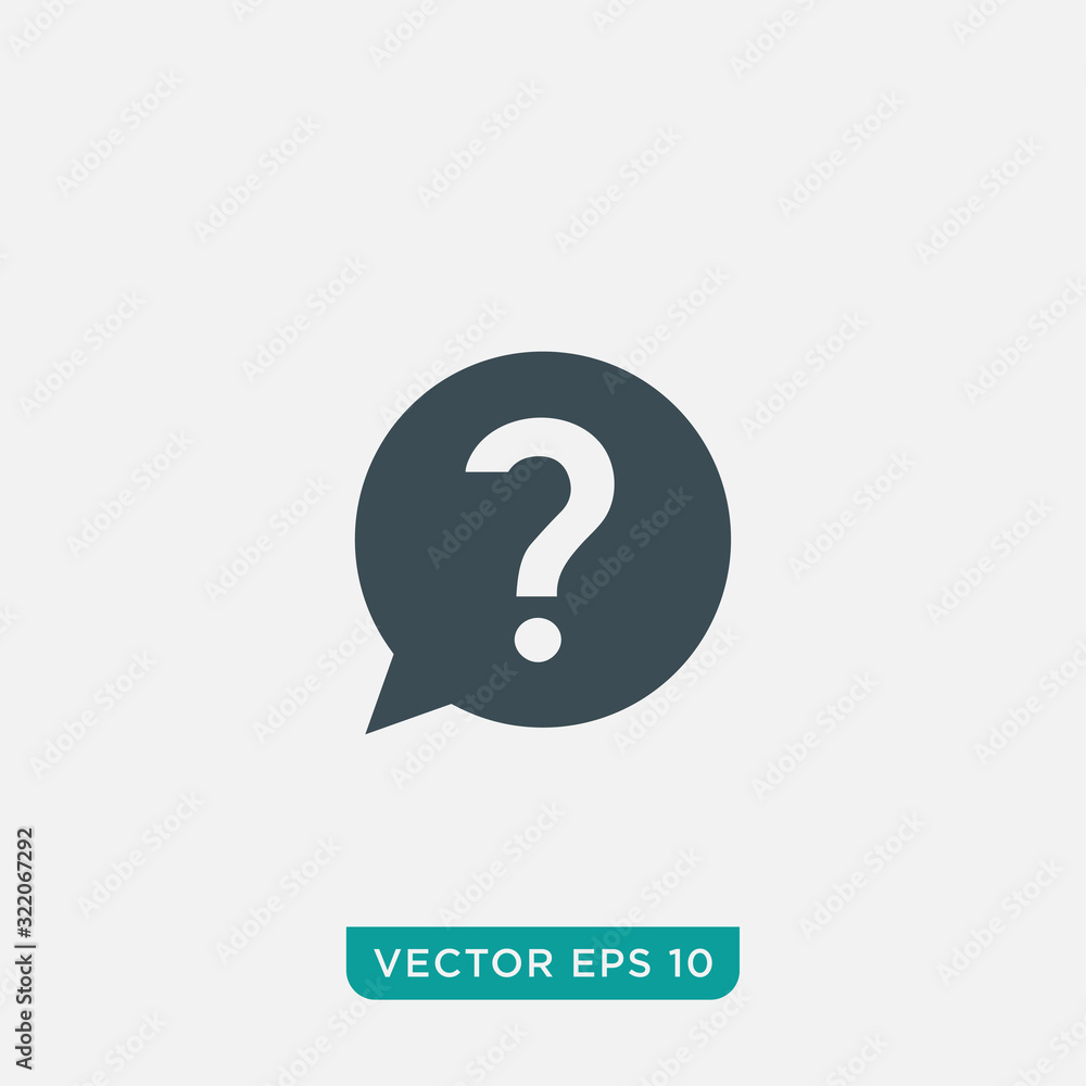 Question Icon Design, Vector EPS10 Question Icon Design, Vector EPS10