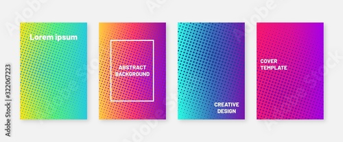 Modern cover set. Trendy minimal geometric banners or posters
