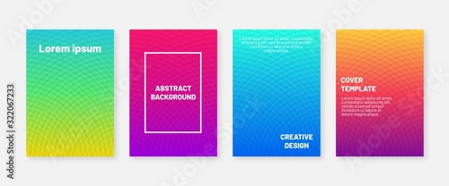Modern cover set. Trendy minimal geometric banners or posters