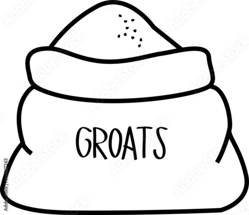 packaging groats icon, vector illustration.