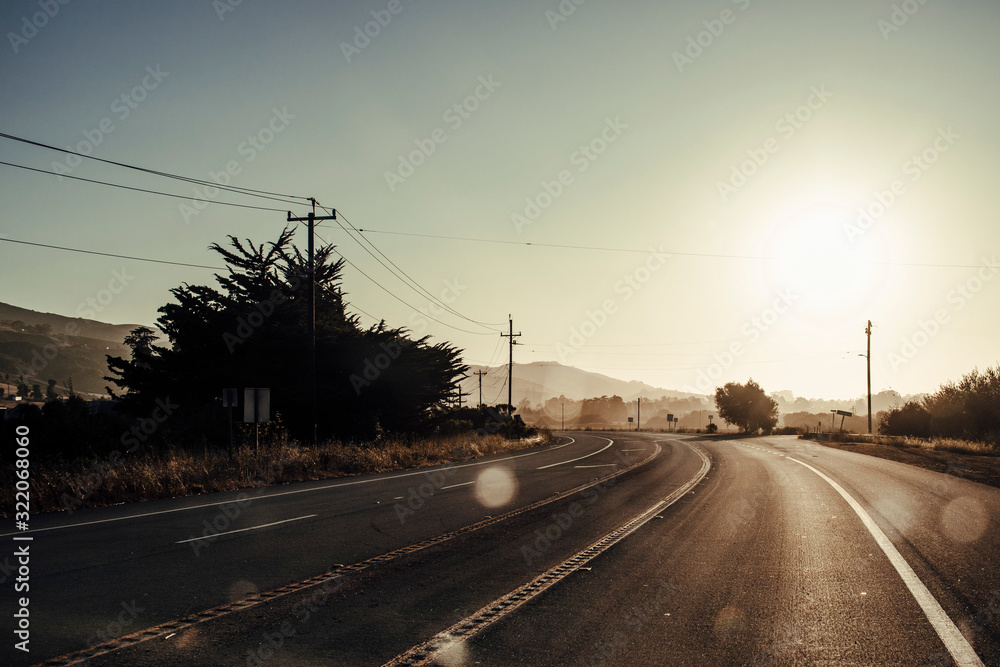 Curved Road, California, USA