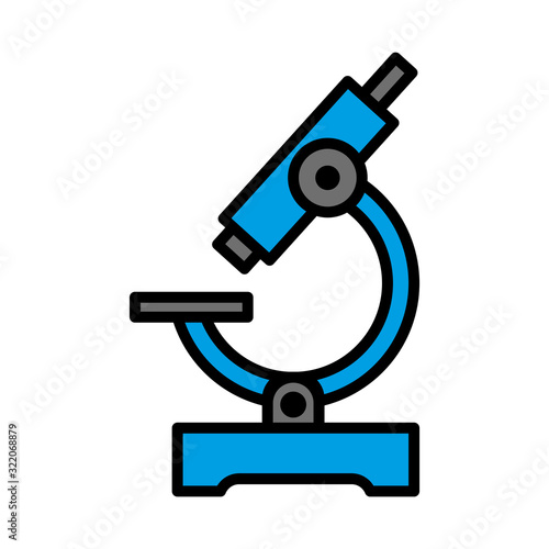Microscope icon vector