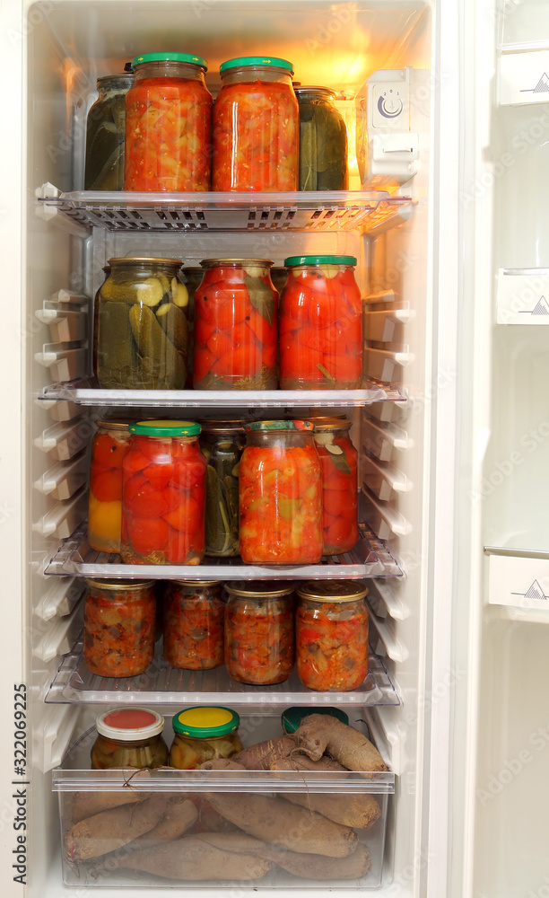blanks for the winter in the refrigerator blanks for the winter in the refrigerator