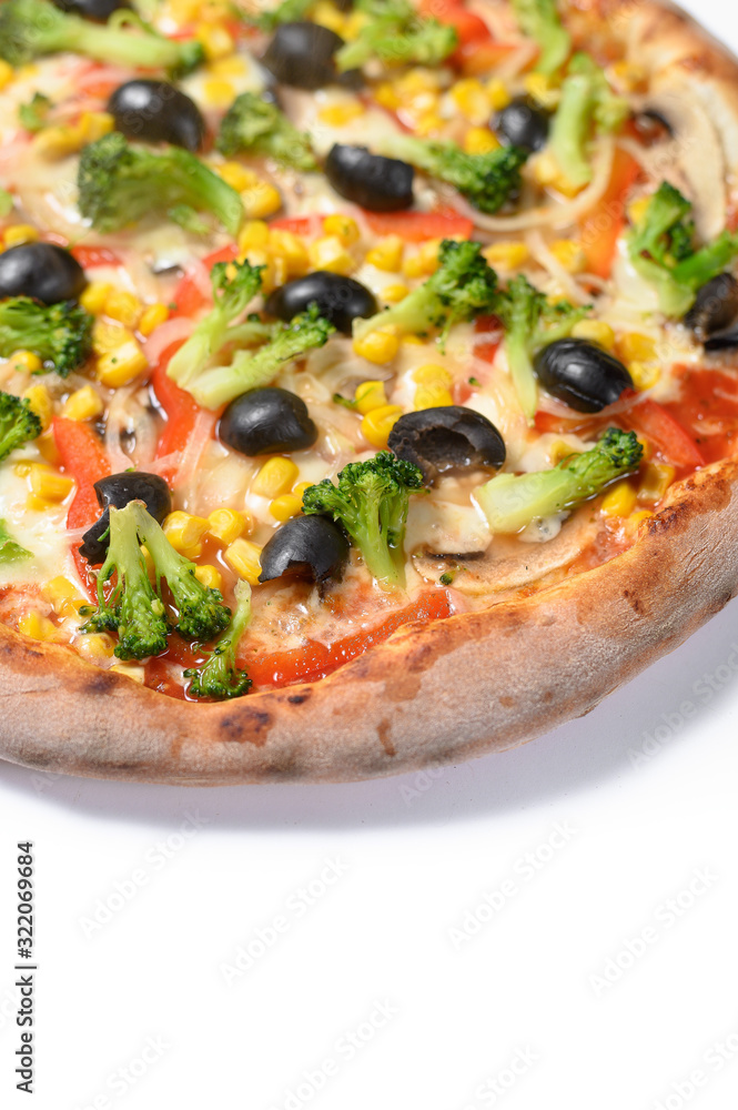 pizza with a variety of ingredients pizza with a variety of ingredients