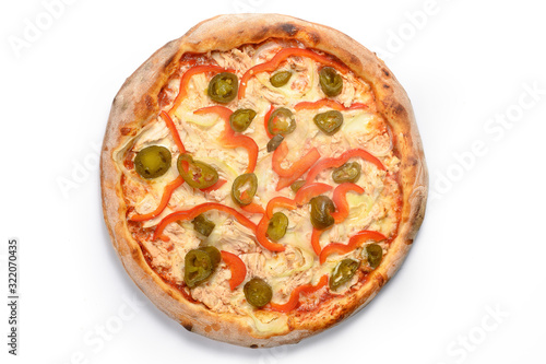 pizza with a variety of ingredients