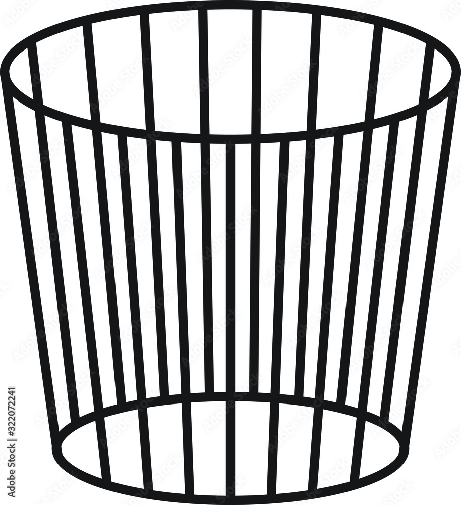 Garbage basket icon Garbage basket icon
