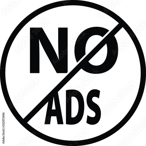 No ADS, vector illustration