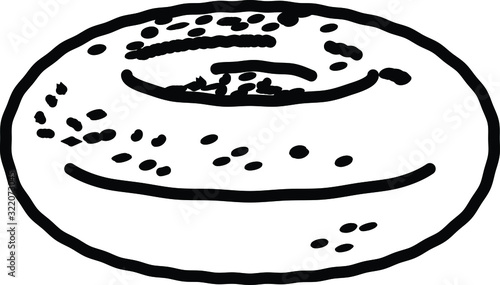 falafel icon, vector illustration