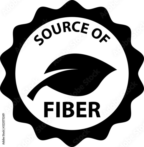 Fiber icon, vector illustration