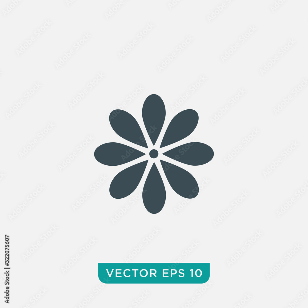 Flower Icon Design, Vector EPS10 Flower Icon Design, Vector EPS10