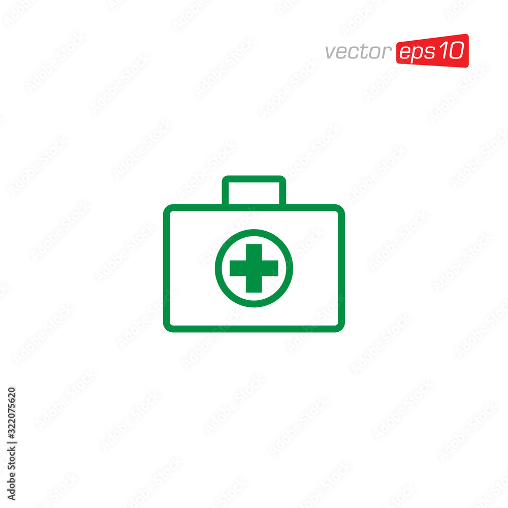First Aid Kit Icon Design Vector First Aid Kit Icon Design Vector