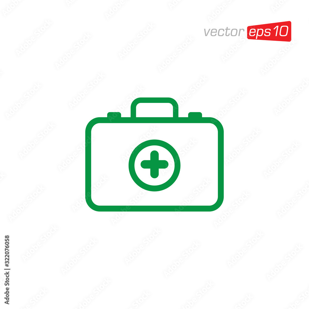 First Aid Kit Icon Design Vector First Aid Kit Icon Design Vector