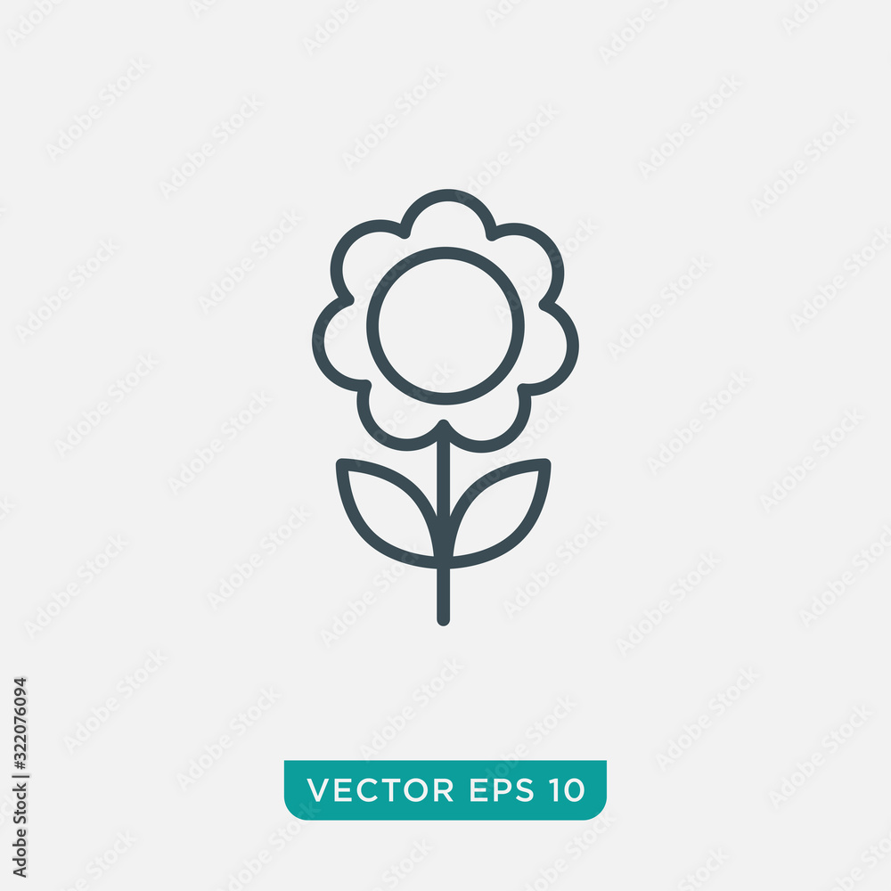 Flower Icon Design, Vector EPS10 Flower Icon Design, Vector EPS10