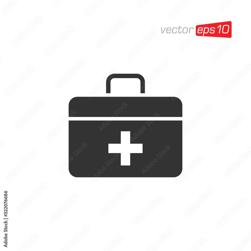 First Aid Kit Icon Design Vector First Aid Kit Icon Design Vector