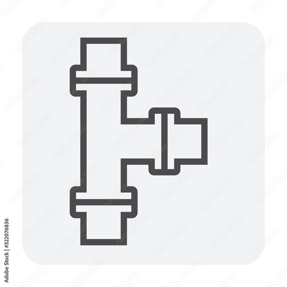 Pipe icon and flange fitting for pipeline connection with valve and other pipe. For transportation liquid or gas i.e.crude, oil, natural gas, sewage, wastewater. Also for plumbing and irrigation. Pipe icon and flange fitting for pipeline connection with valve and other pipe. For transportation liquid or gas i.e.crude, oil, natural gas, sewage, wastewater. Also for plumbing and irrigation.