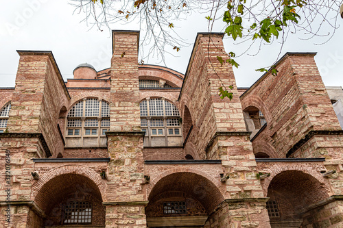 Buttresses of the main entrance to the Hagia Sophia photo
