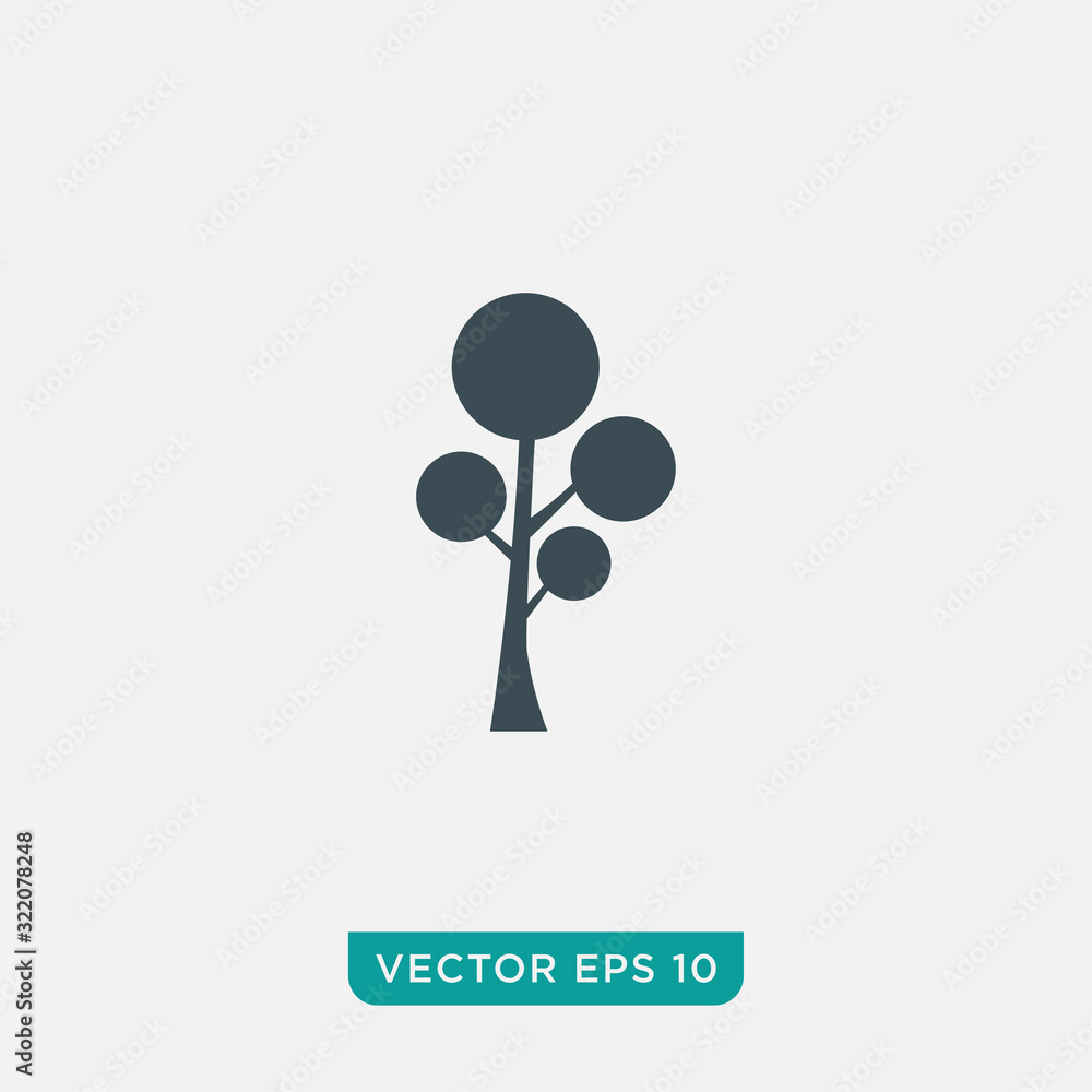 Tree Icon Design, Vector EPS10