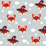 fox illustration vector nursery decor