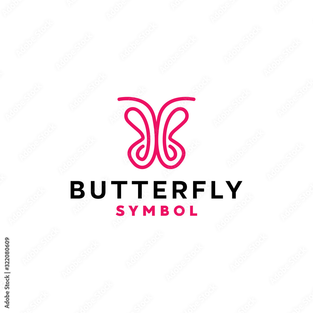Butterfly logo design vector template with modern line Concept style. animal icon for badge, mascot, emblem, fashion, brand, salon, spa, Company And Business. Butterfly logo design vector template with modern line Concept style. animal icon for badge, mascot, emblem, fashion, brand, salon, spa, Company And Business.