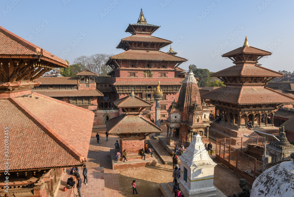 Temple of Durban square at Patan near Kathmandu on Nepal