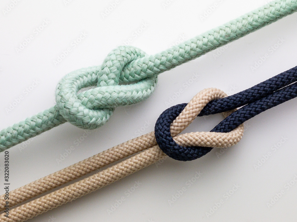 sailor knots on white background