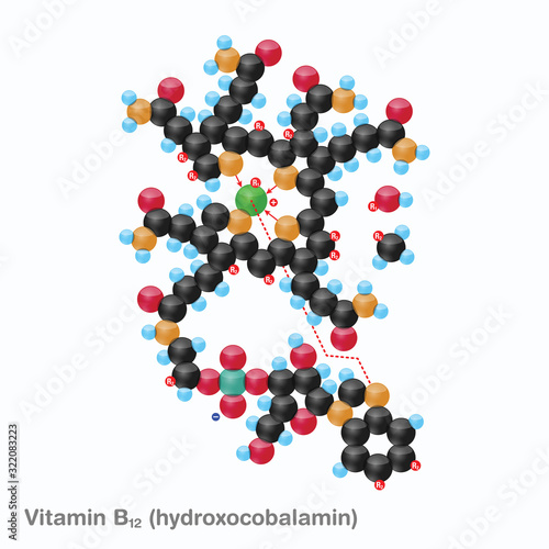 Vitamin B12 (hydroxocobalamin) Sphere