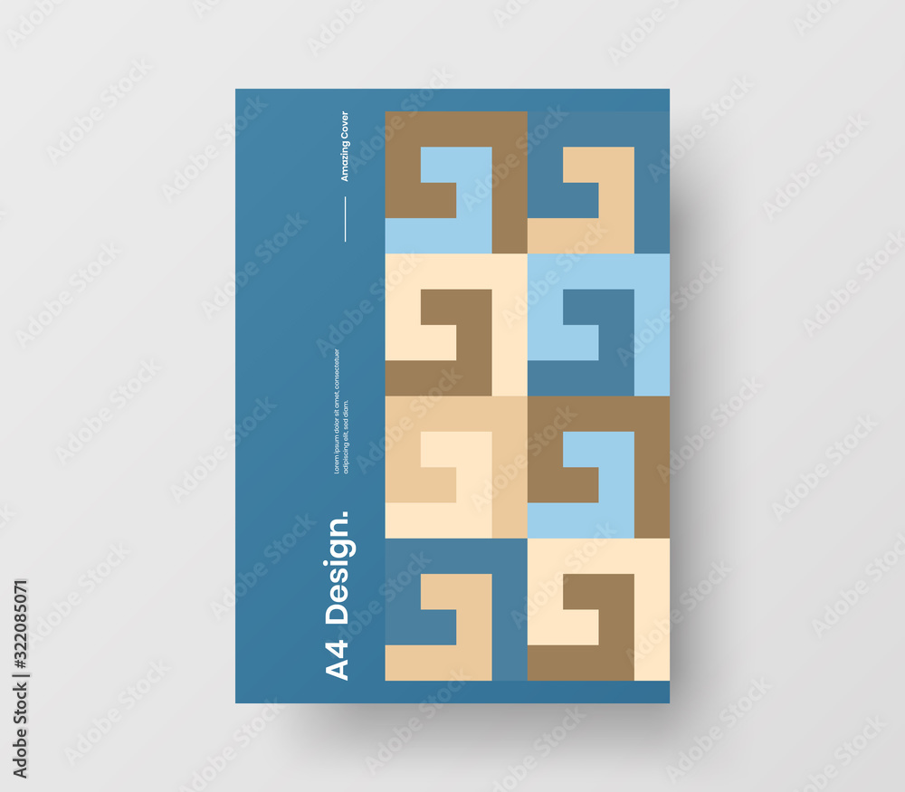 Amazing business presentation vector A4 vertical orientation front page mock up. Modern corporate report cover abstract geometric illustration design layout. Company identity brochure template. Amazing business presentation vector A4 vertical orientation front page mock up. Modern corporate report cover abstract geometric illustration design layout. Company identity brochure template.