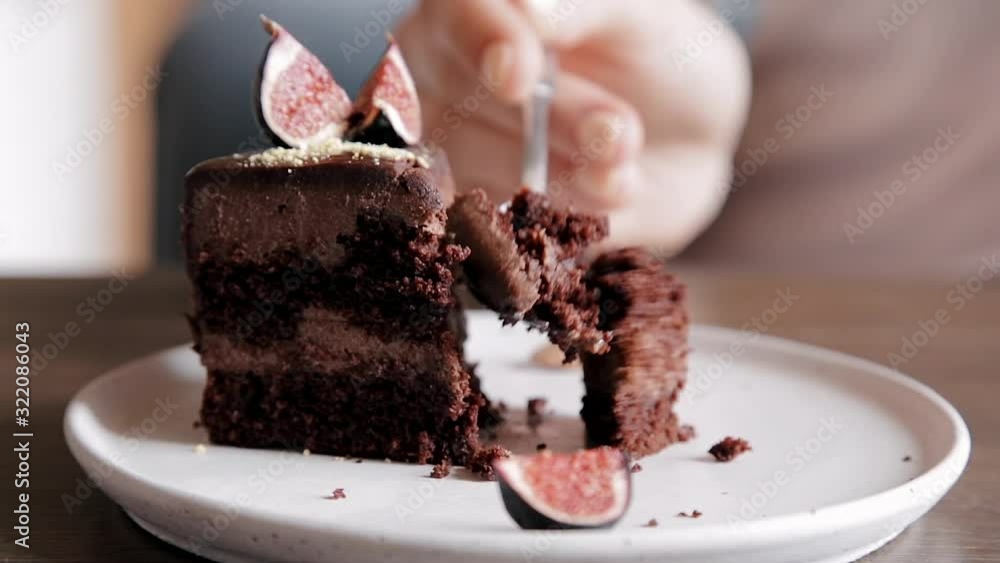 Cooking and eating a delicious dessert Cooking and eating a delicious dessert