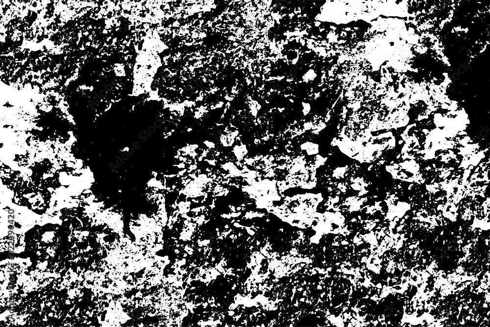 Obraz premium Grunge black and white. Destroyed by a monochrome background. Abstract destroyed texture