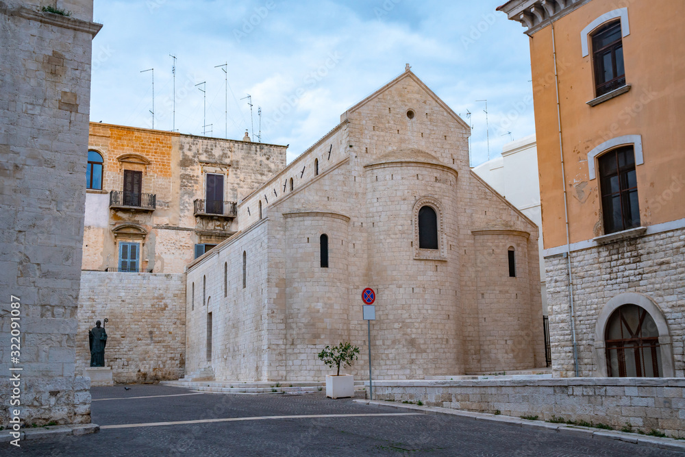 Basilica di San Nicola church in Bari. Italy.