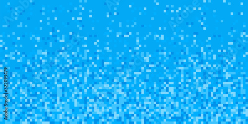 Obraz na płótnie Pixel pattern. Vector horizontal seamless background. abstract blue mosaic texture design. Retro geometric illustration. Game wallpaper. Simple repeat square for bath, pool w salonie
