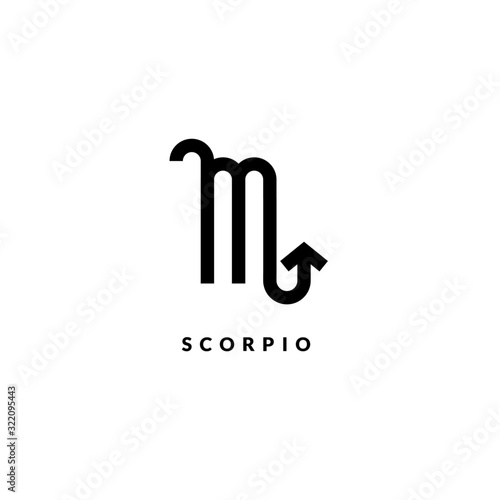Obraz na płótnie Zodiac scorpio line sign