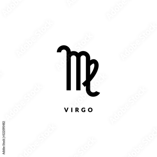 Fototapet Zodiac virgo line sign