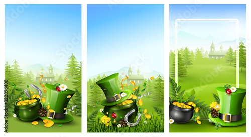 St. Patrick's Day holiday headers or banners
