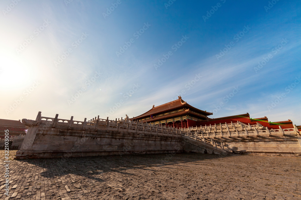 Ancient Palace Museum of the Forbidden City in Beijing,China