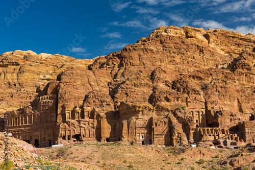 Ancient abandoned rock city of Petra in Jordan tourist attraction 