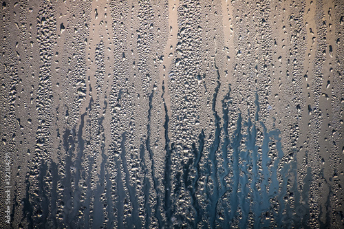 condensation water droplets in a window photo