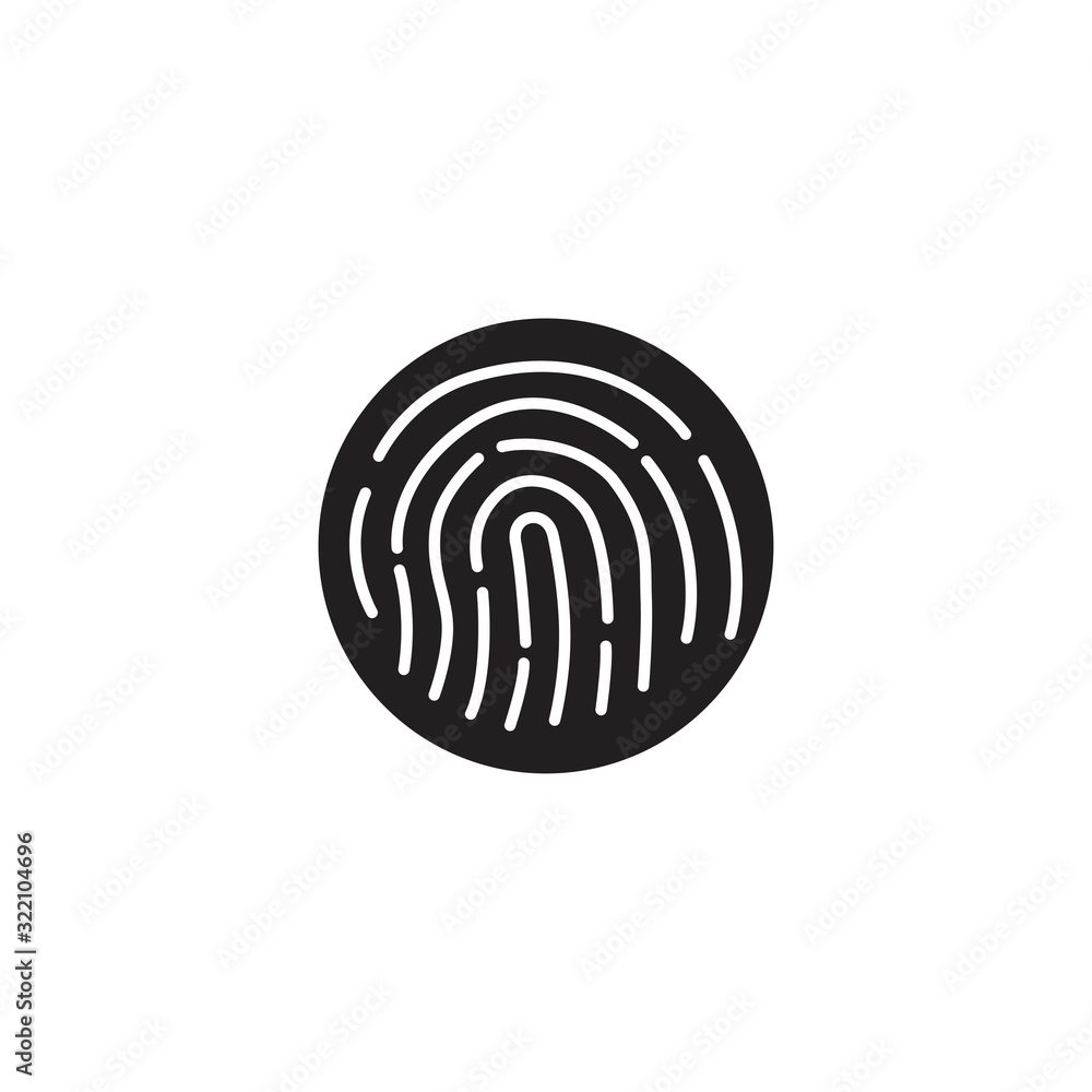 Fingerprint line design vector illustration. Fingerprint line design vector illustration.