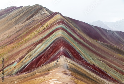 Rainbow mountains or Vinicunca Montana de Siete Colores photo