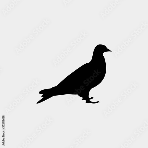 bird icon vector illustration and symbol for website and graphic design