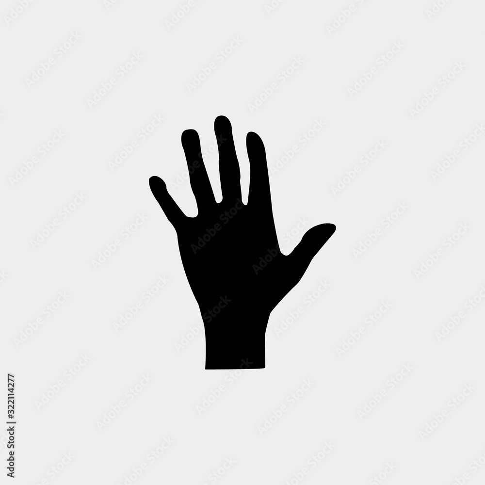 hand icon vector illustration and symbol for website and graphic design hand icon vector illustration and symbol for website and graphic design