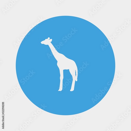 giraffe icon vector illustration and symbol for website and graphic design