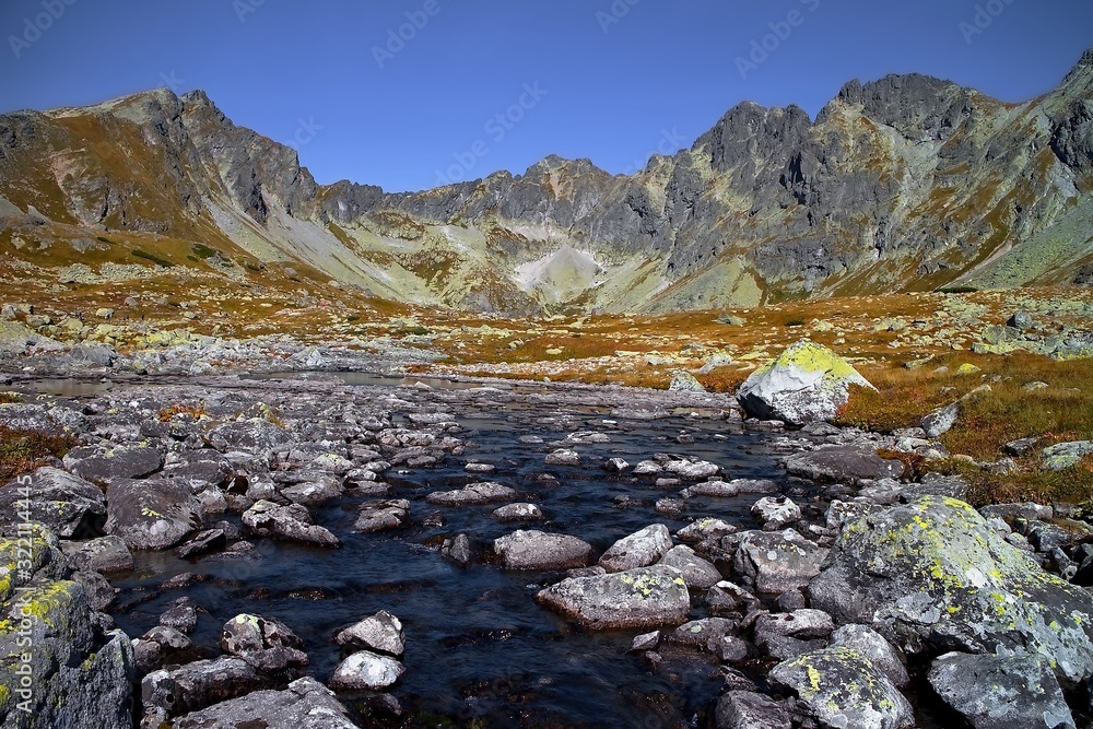 High Tatras - Surroundings of Hincove lakes in the High Tatras.