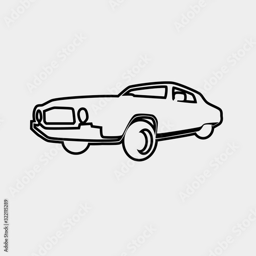 racing car icon vector illustration and symbol for website and graphic design