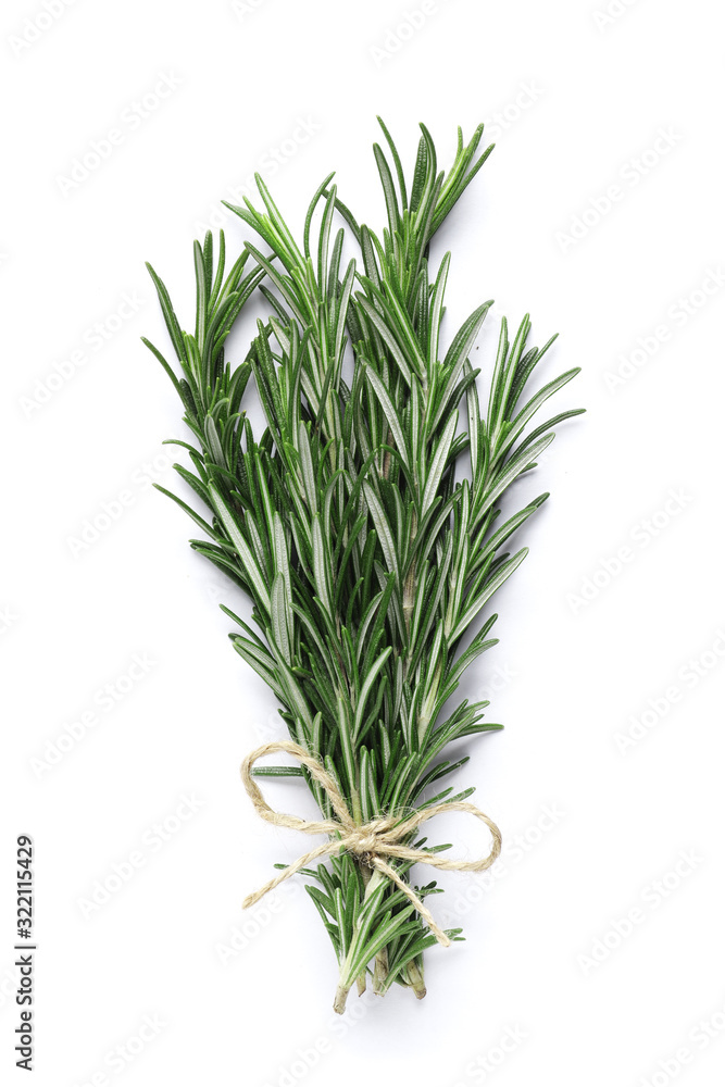 Fresh green rosemary isolated on white background Fresh green rosemary isolated on white background