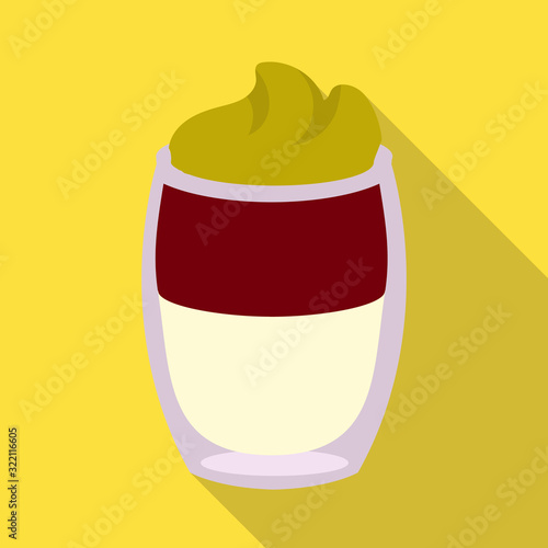 Isolated object of coffee and glass logo. Web element of coffee and mood stock symbol for web.