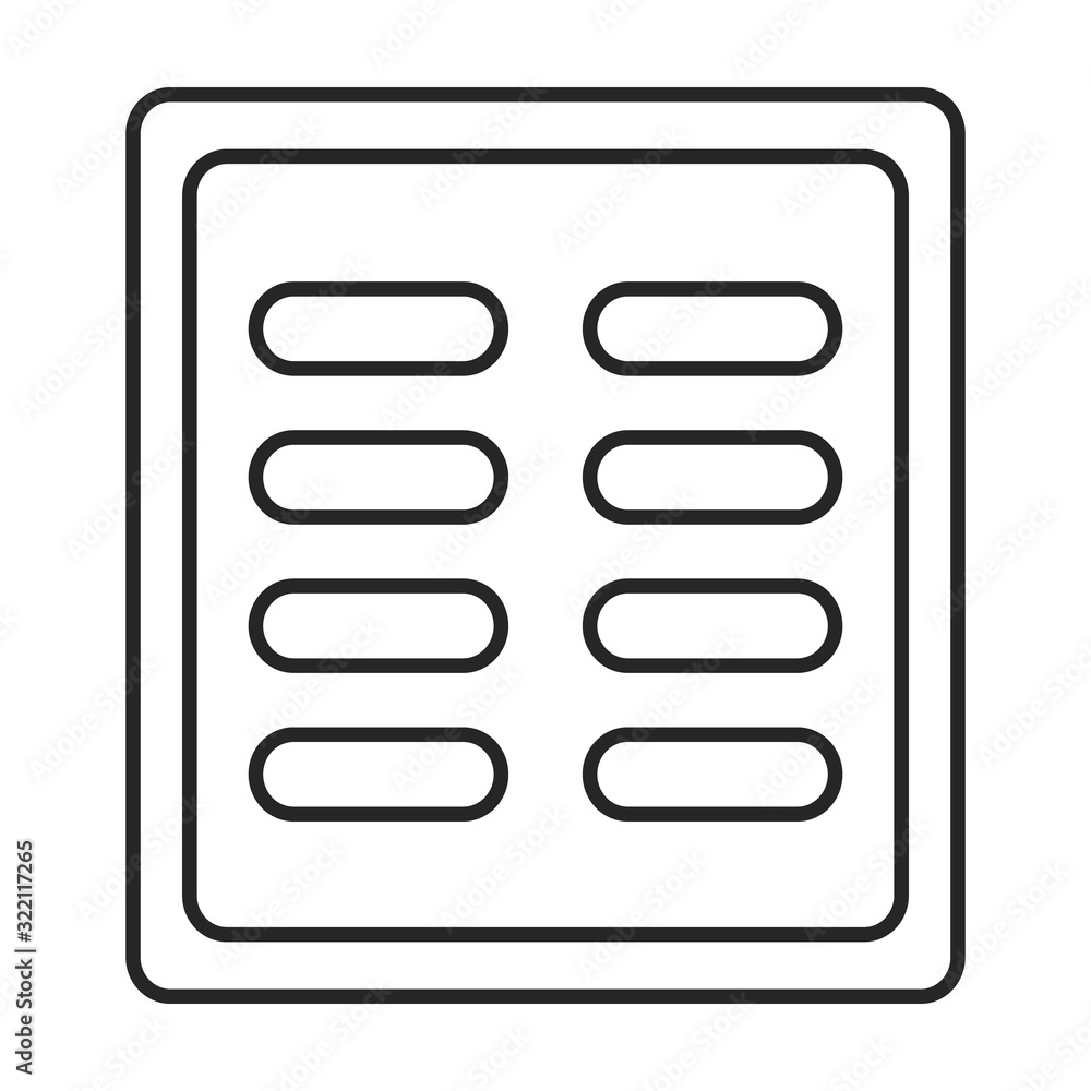 Ventilation grate vector icon.Outline,line vector icon isolated on white background ventilation grate. Ventilation grate vector icon.Outline,line vector icon isolated on white background ventilation grate.