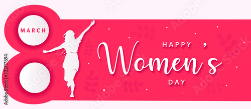 March 8. Happy women's day celebration illustration